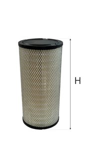 Изображение 8, AG1033 Фильтр воздушный HYUNDAI (дв.MITSUBISHI D04FD-TAA) внешний GOODWILL