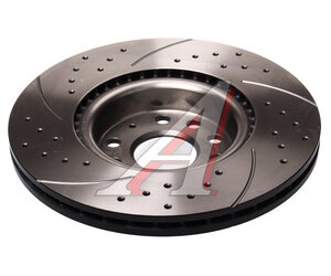 Изображение 4, BDF040 Диск тормозной VW Golf, Tiguan AUDI A3 (8P) передний перфорированный комплект TAYGA