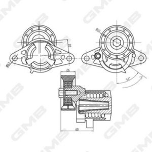 Изображение 1, GAT21010 Ролик приводного ремня RENAULT Logan, Megane, Sandero натяжной GMB