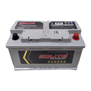 Изображение 3, 6СТ80(0) AGM80L Аккумулятор SOLITE AGM 80А/ч обратная полярность