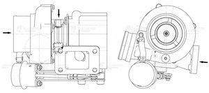 Изображение 4, LAT0341 Турбокомпрессор ЯМЗ-53443-20 ЕВРО-5 (ГАЗон Next ) LUZAR