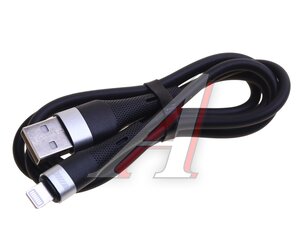 Изображение 1, CB-404U8-10B Кабель iPhone (5-) 2.4A 1м черный WIIIX