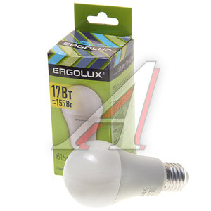 Изображение 1, EL-LED-A60-17W-E27-3K Лампа светодиодная Е27 A60 17W (155W) 220V теплый ERGOLUX