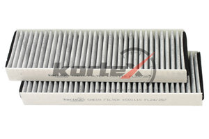 Изображение 2, KC0111S Фильтр воздушный салона AUDI A6 (05-11) угольный (2шт.) KORTEX