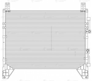 Изображение 4, LRAC1751 Радиатор кондиционера SSANGYONG Rexton (06-) (D27) LUZAR
