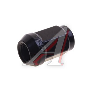 Изображение 1, B101035 Гайка колеса 1/2"-20x35 конус закрытая под ключ 19мм черная RACING