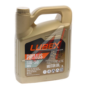 Изображение 1, L034-1324-0404 Масло моторное PRIMUS MV CF/SL A3/B4 5W30 синт.4л LUBEX