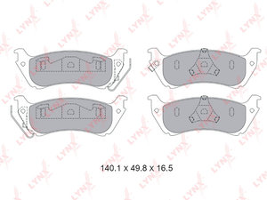 Изображение 2, BD5363 Колодки тормозные MERCEDES ML (W230), ML (W430) задние (4шт.) LYNX