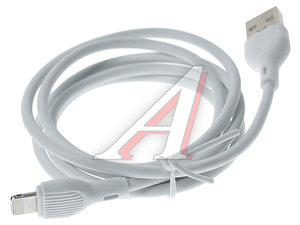 Изображение 1, NB200 White Кабель iPhone (5-) 2.1A 1м белый XO