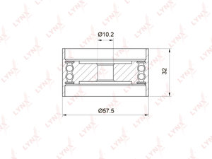 Изображение 1, PB3035 Ролик ГРМ TOYOTA Chaser (86-96) (1G-FE) натяжителя LYNX