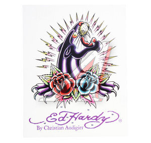 Изображение 1, EH-00527 Наклейка виниловая "PANTHER" 18х23см со стразами ED HARDY
