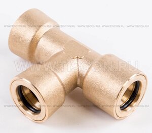 Изображение 1, 467.T.8-6-8.31.В Соединитель трубки ПВХ, полиамид d=6мм-8мм-8мм тройник латунь TISCON