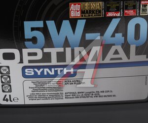 Изображение 4, 3926 Масло моторное OPTIMAL SYNTH 5W40 синт.4л LIQUI MOLY