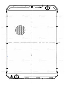 Изображение 5, LRC07650 Радиатор КАМАЗ-6520, 43118, 43502, 5360, 5460, 6350, 6460, 6522, 65225 алюминиевый 3-х рядный LUZAR
