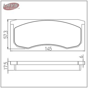 Изображение 7, LV16UPL Колодки тормозные УАЗ-3160, Хантер, Патриот передние (4шт.) LAVS