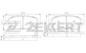 Изображение 3, BS1130 Колодки тормозные FORD Fiesta (08-) передние (4шт.) ZEKKERT