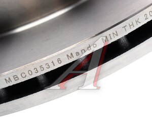 Изображение 4, MBC035316 Диск тормозной VW T4 (96-) передний (1шт.) MANDO