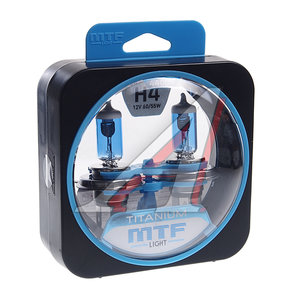 Изображение 1, HTN1204 Лампа 12V H4 60/55W P43t бокс (2шт.) Titanium MTF