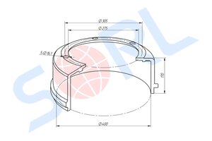 Изображение 2, 35020880250 Барабан тормозной КАМАЗ SORL