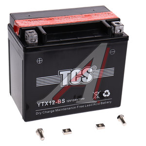 Изображение 2, 6СТ12 YTX12-BS Аккумулятор TCS AGM 12А/ч