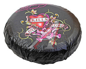 Изображение 4, EH-00120 Чехол на запасное колесо "LOVE KILLS SLOWLY" ED HARDY