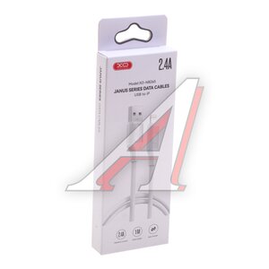 Изображение 2, NB265 White Кабель iPhone (5-) 2.4A 1м белый XO