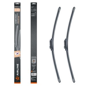 Изображение 1, AWBM060 Щетка стеклоочистителя 600/550 мм бескаркасная (PINCH TAB) комплект AIRLINE