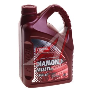 Изображение 1, 3455081 Масло моторное DIAMOND MULTI 5W40 синт.4л TEBOIL