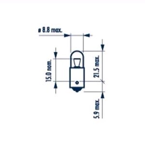 Изображение 6, 171433000 Лампа 24V T4W BA9s Heavy Duty NARVA