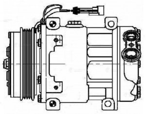 Изображение 4, LCAC1680 Компрессор FIAT Ducato (06-) кондиционера LUZAR