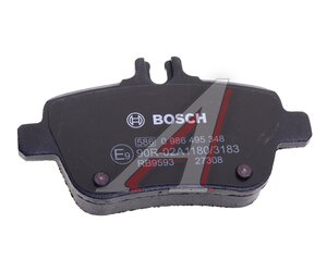 Изображение 3, 0986495348 Колодки тормозные MERCEDES A (W176), B (W246) задние (4шт.) BOSCH
