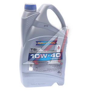 Изображение 1, 4014835724198 Масло моторное TSI 10W40 п/синт.4л RAVENOL