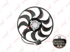 Изображение 2, RF1805 Вентилятор CHEVROLET Aveo (12-) охлаждения радиатора LYNX