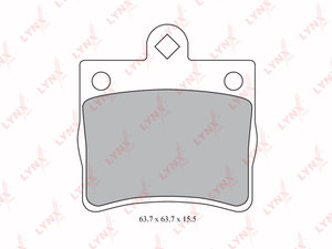 Изображение 1, BD5313 Колодки тормозные MERCEDES C (W202) (93-01) задние (4шт.) LYNX