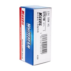 Изображение 3, KO-0751W Лампа 12V H1 55W P14.5s (100W) 4200K Whitebeam KOITO