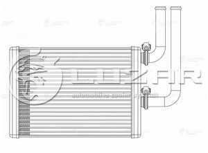 Изображение 8, LRH1100 Радиатор отопителя MITSUBISHI Lancer 9 (03-08) LUZAR