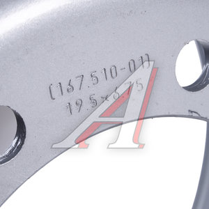 Изображение 3, 167.510-3101012-02 Диск колесный КАМАЗ-4308, ПАЗ, HYUNDAI HD120, MAN, JAC (6.75-19.5) 8 шпилек HARTUNG