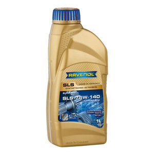 Изображение 1, 1221110-001 Масло трансмиссионное SLS GL5 75W140 синт.1л RAVENOL