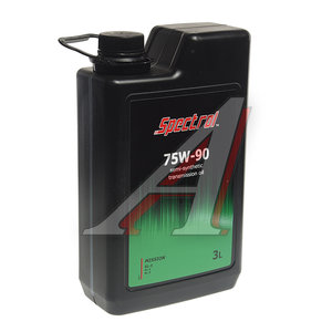 Изображение 1, 9553 Масло трансмиссионное MISSION 75W90 GL-4/5 п/синт.3л SPECTROL