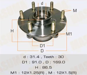 Изображение 2, MW-31004 Ступица MITSUBISHI Pajero (06-) передняя MASUMA