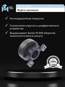Изображение 7, 160-14-009 Муфта сцепления ЯМЗ-184 корзины лепестковой в сборе MEGAPOWER