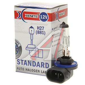 Изображение 1, 1007007 Лампа 12V H27(881) 27W PGJ13 3200К Standard XENITE
