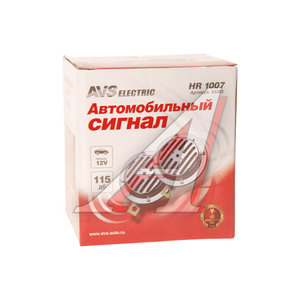 Изображение 2, 43305 Сигнал звуковой Electric 12/24V, 3A 335/435Hz 115дБ 90мм комплект 2шт. AVS