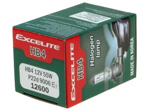 Изображение 3, EX-12600 Лампа 12V HB4(9006) 51W P22d Standart EXCELITE