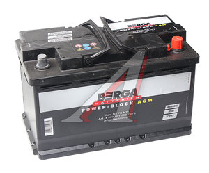 Изображение 1, 6СТ80(0) PB-№11 Аккумулятор BERGA Power Block AGM 80А/ч обратная полярность