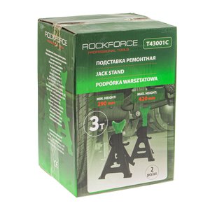 Изображение 3, RF-T43001C Стойка ремонтная 3т h=260-435мм 2шт. ROCKFORCE