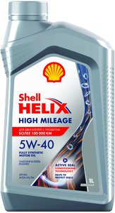 Изображение 2, 550050426 Масло моторное HELIX HIGH MILEAGE 5W40 синт.1л SHELL