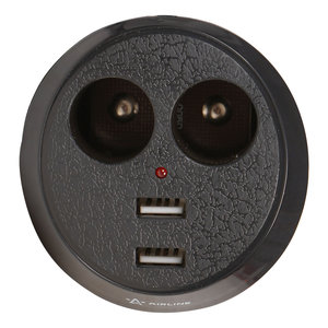Изображение 4, ASP-2U-16 Разветвитель прикуривателя 2-х гнездовой 12V 2USB AIRLINE