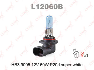 Изображение 1, L12060B Лампа 12V HB3 LYNX