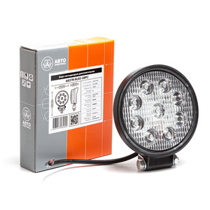 Изображение 5, AE27R-9LED-28PC АЕ Фара рабочего света круглая 115х142x28мм 27W 9LED (рассеянный свет) AVTOELECTRICA